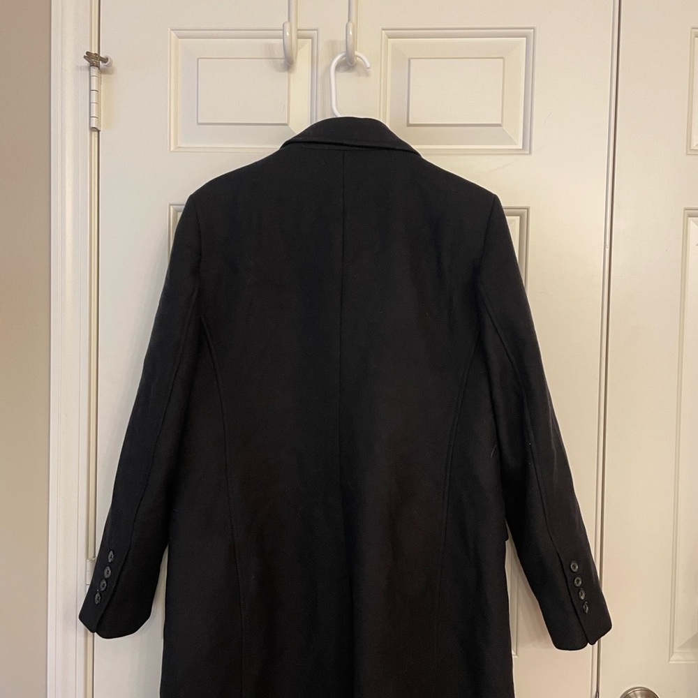 Zara Manteco wool blend black coat Large - Picture 7 of 10